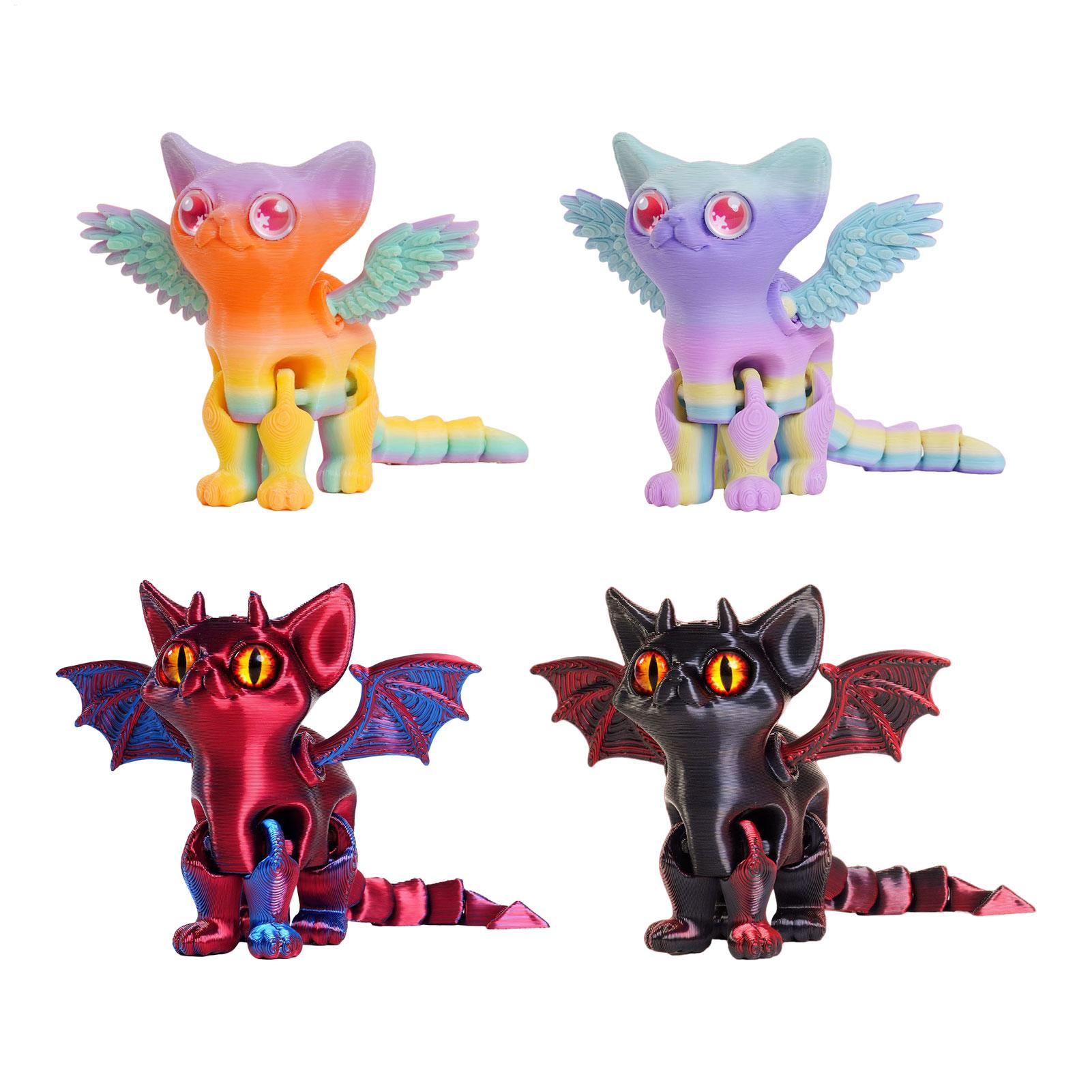 3D Printing Drawing - Figura de Gato Impresa en 3D,