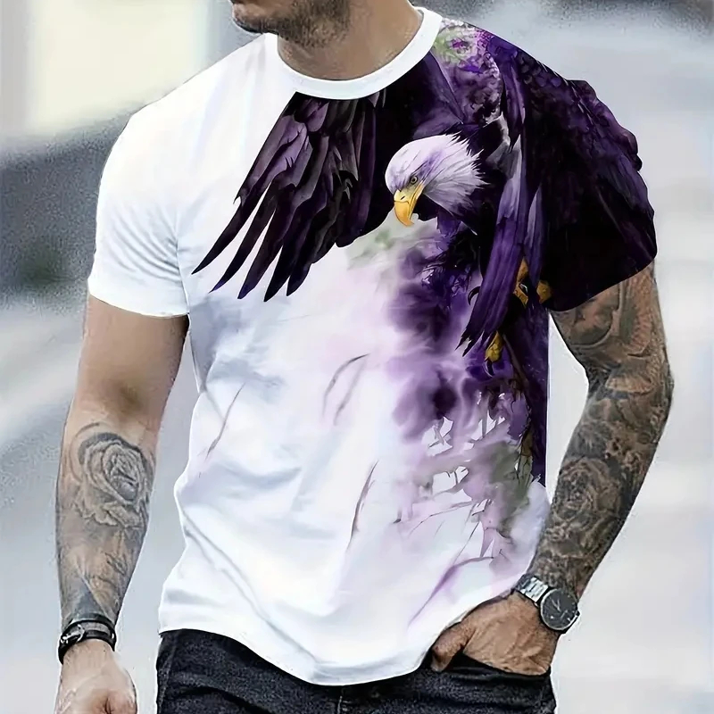 3D Printing Eagle - Camiseta Retro para hombre con estampado