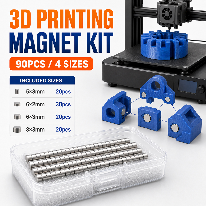 Enclosure 3D Printing - Kit de 90 Imanes de Neodimio