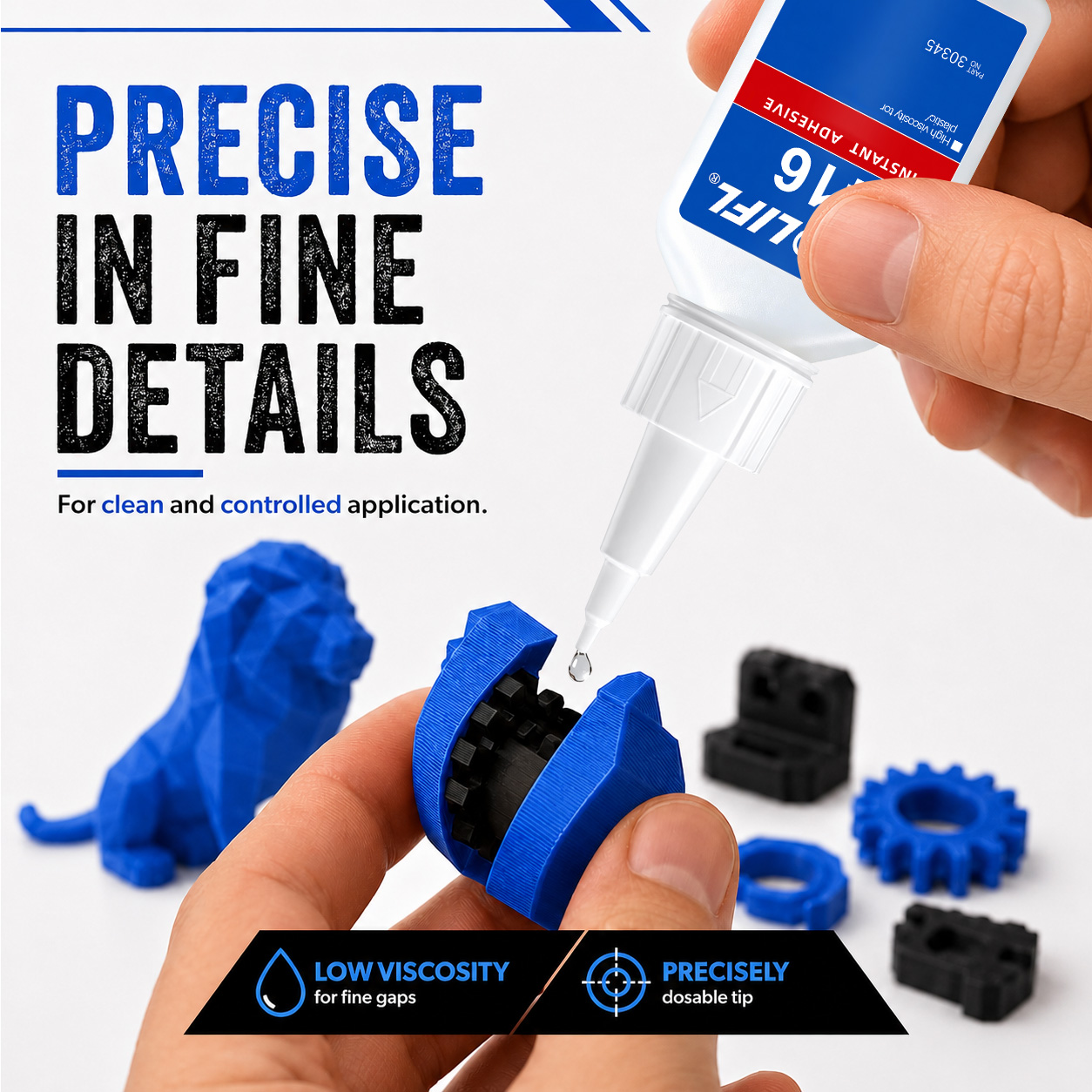 3D Printing Glue Stick - El adhesivo instantáneo Loolifl 416 está
