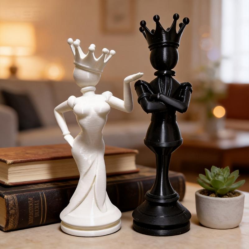 3D Printing Cafe - Estatuas de Pareja de Rey y