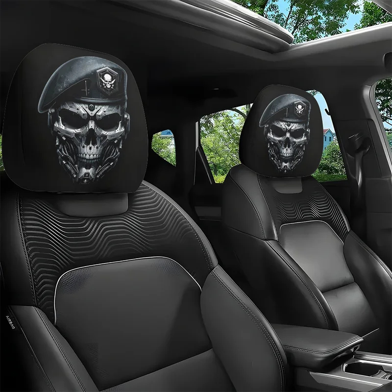 3D Printing Drawing - 2 fundas para reposacabezas de coche