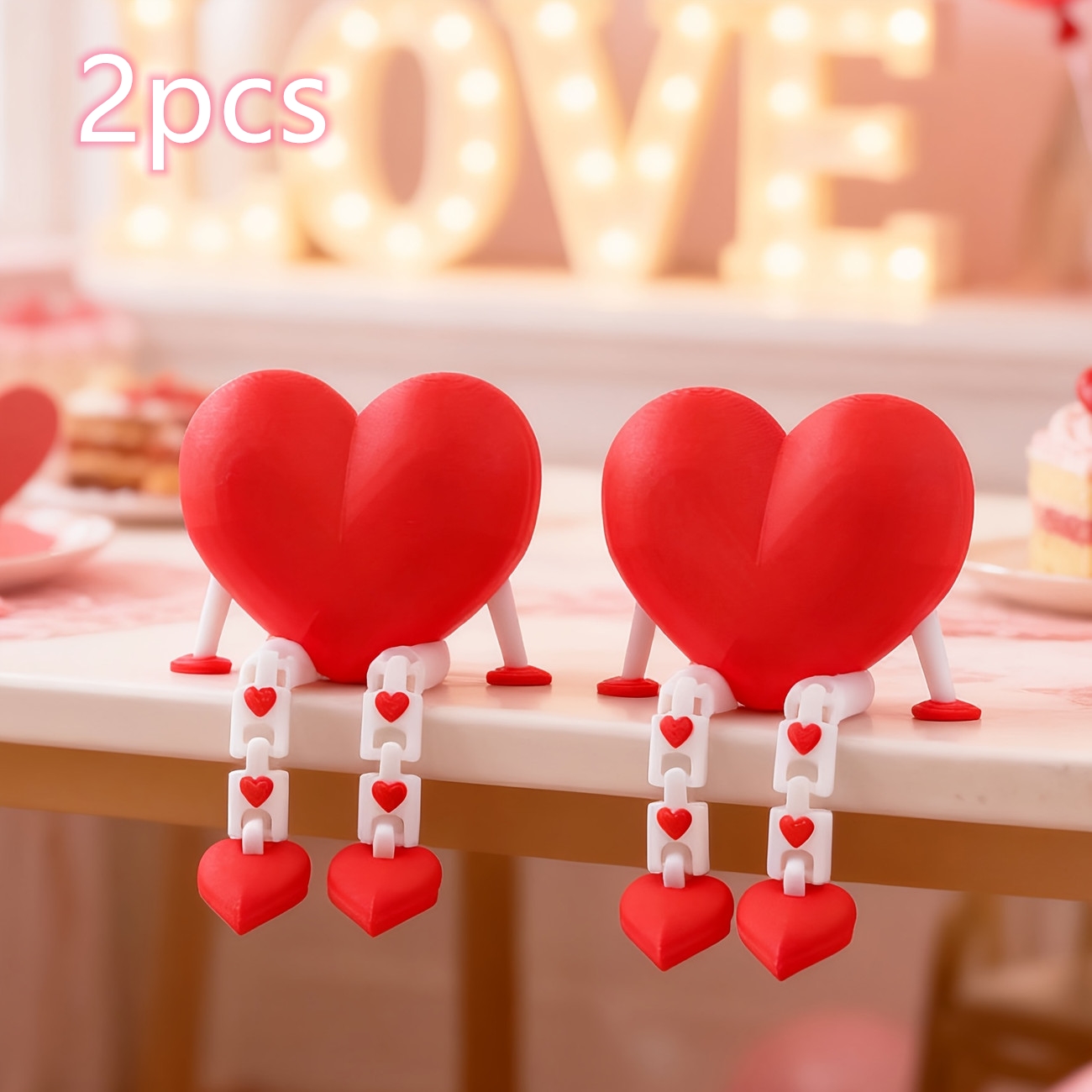 Juego de 2 piezas de figuras a - 3D Printing Cafe reseña y precio