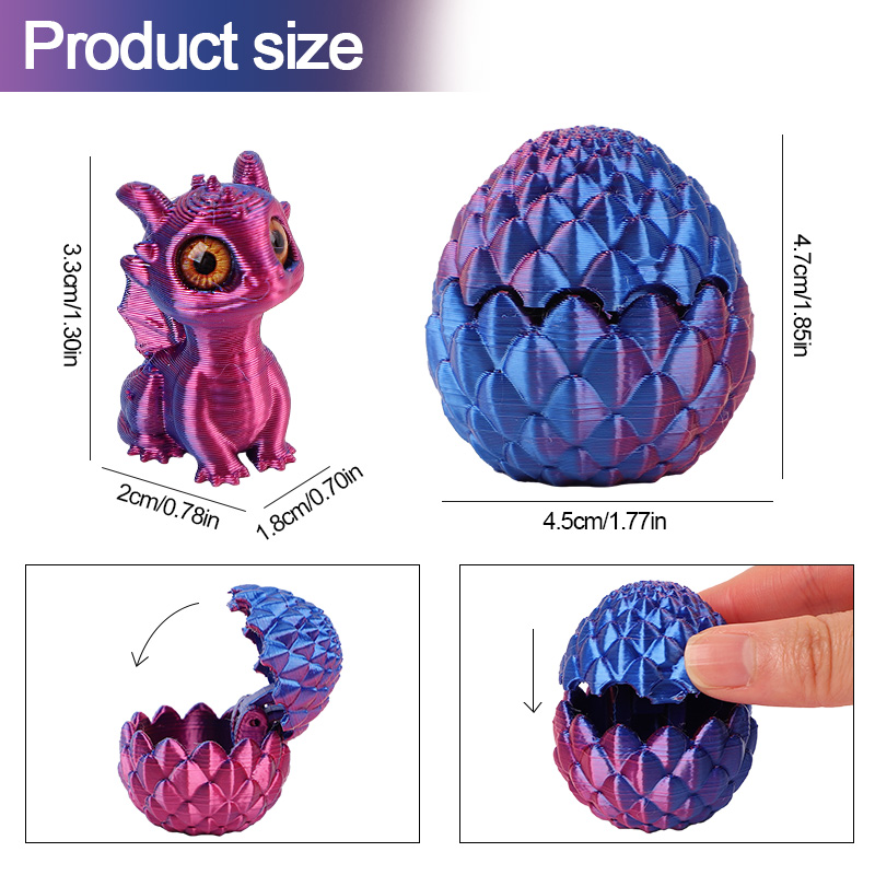 Lindos huevos de dragón impres - 3D Printing Gif reseña y precio