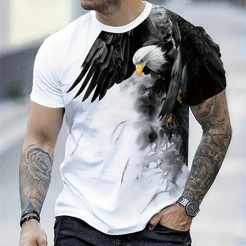 Camiseta Retro para hombre con - 3D Printing Eagle reseña y precio