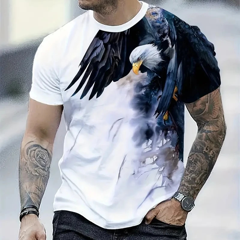 Camiseta Retro para hombre con - 3D Printing Eagle reseña y precio