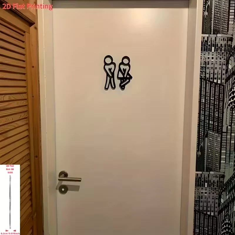 Letrero 3D para Puerta de Baño - 3D Printing Cafe reseña y precio