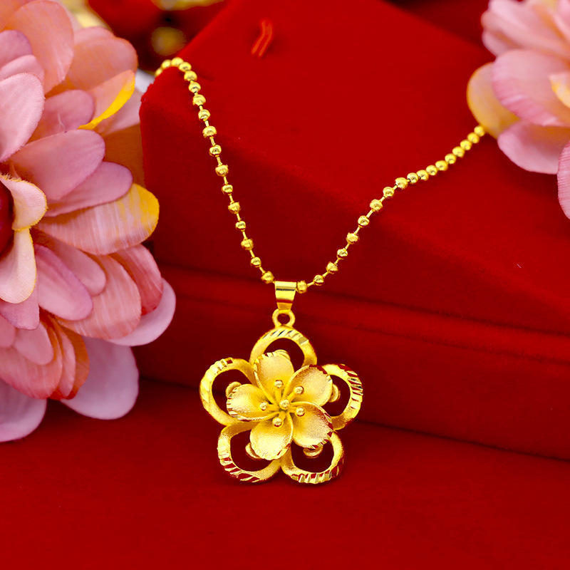 Colgante de girasol de oro pur - 3D Printing Jewellery reseña y precio
