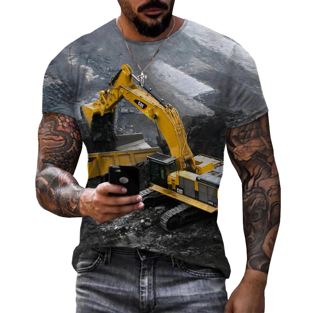 Camiseta con estampado 3d de T - 3D Printing Excavator reseña y precio