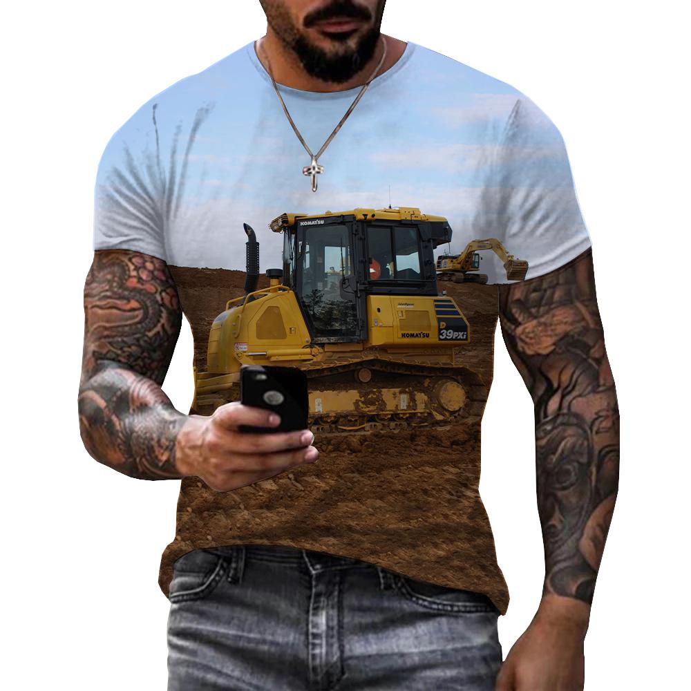 Camiseta con estampado 3d de T - 3D Printing Excavator reseña y precio