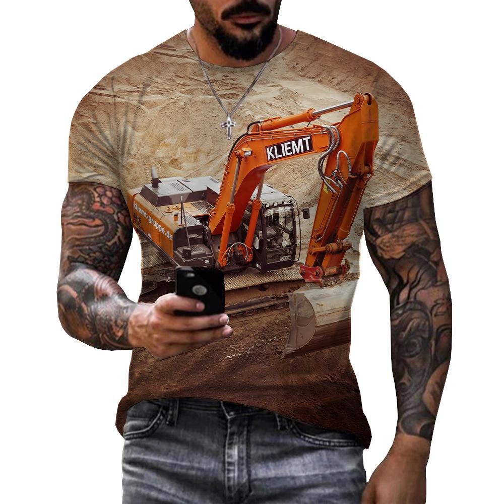 Camiseta con estampado 3d de T - 3D Printing Excavator reseña y precio