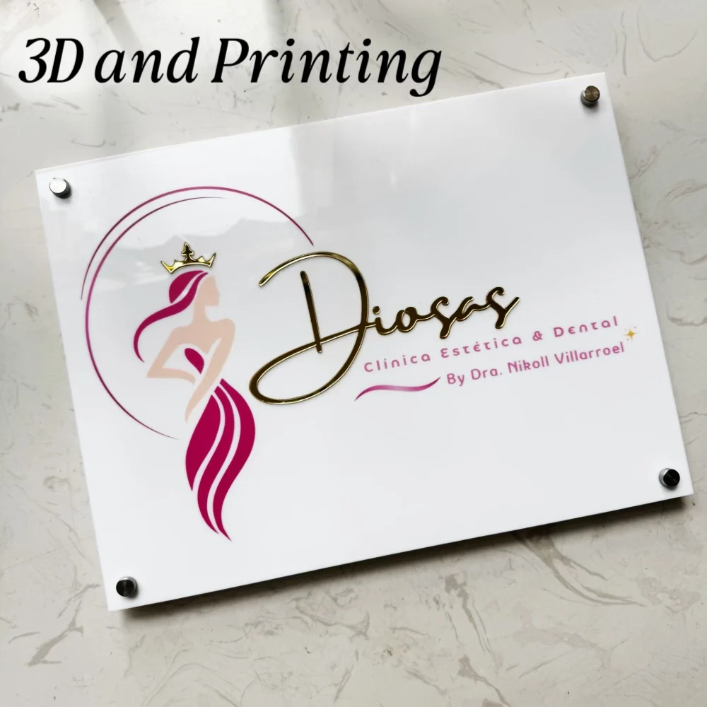 Letrero moderno de acrílico bl - 3D Printing Qr Code reseña y precio