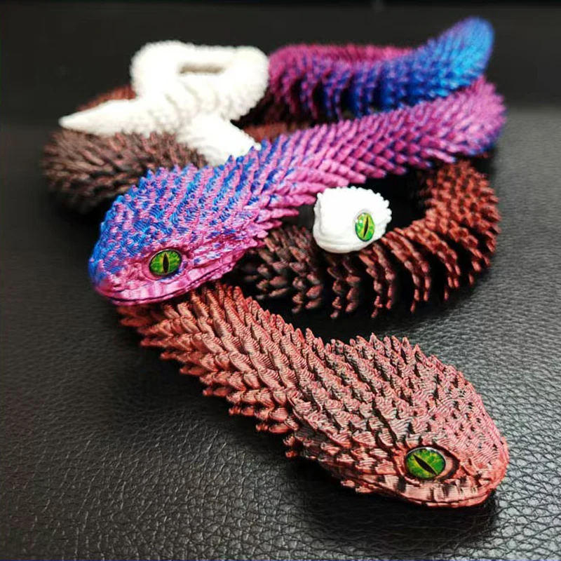 Serpiente impresa en 3D, jugue - 3D Printing Gif reseña y precio