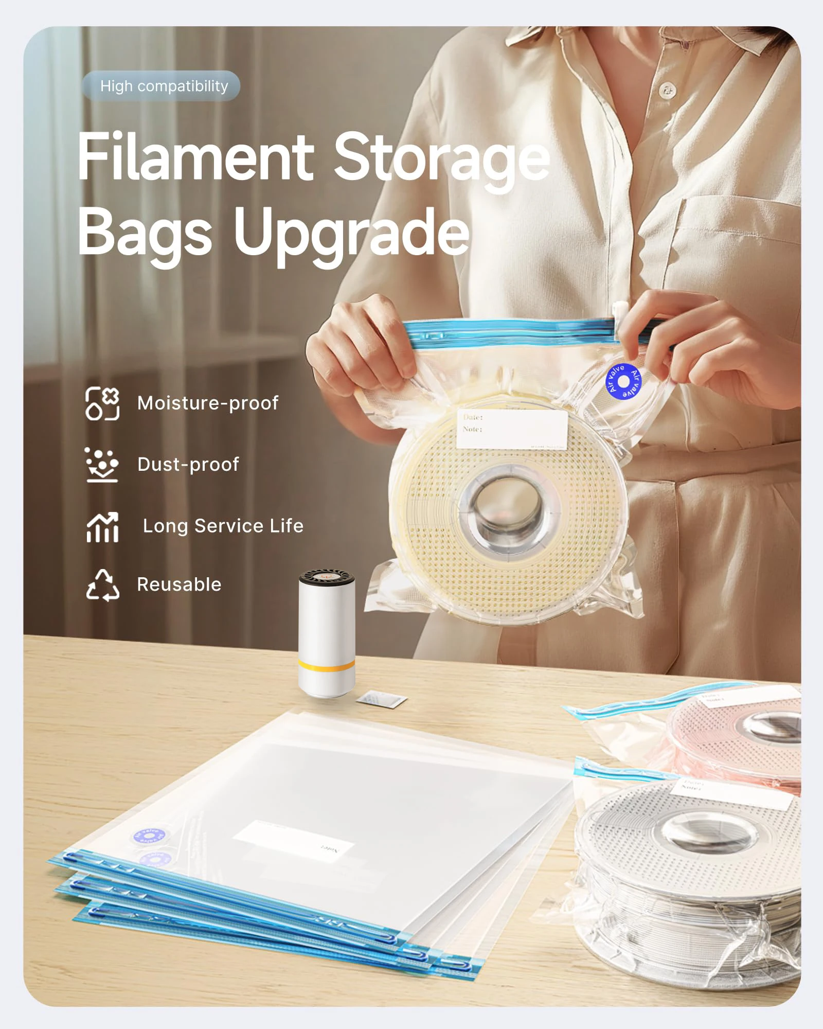 Bolsa de vacío de filamento de - 3D Printing Cnc reseña y precio