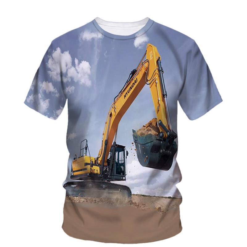 Camiseta estampada de excavado - 3D Printing Excavator reseña y precio