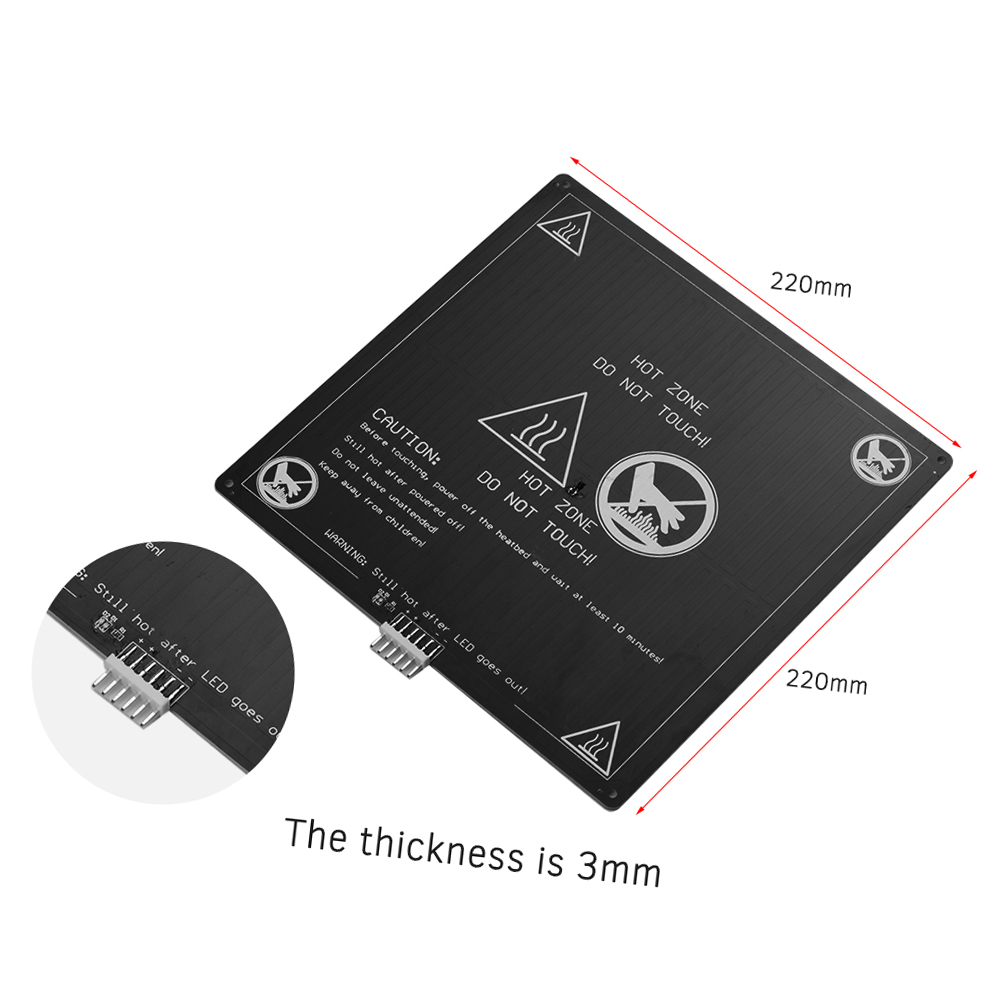 Cama calefactable de aluminio  - 3D Printer Power Supply reseña y precio