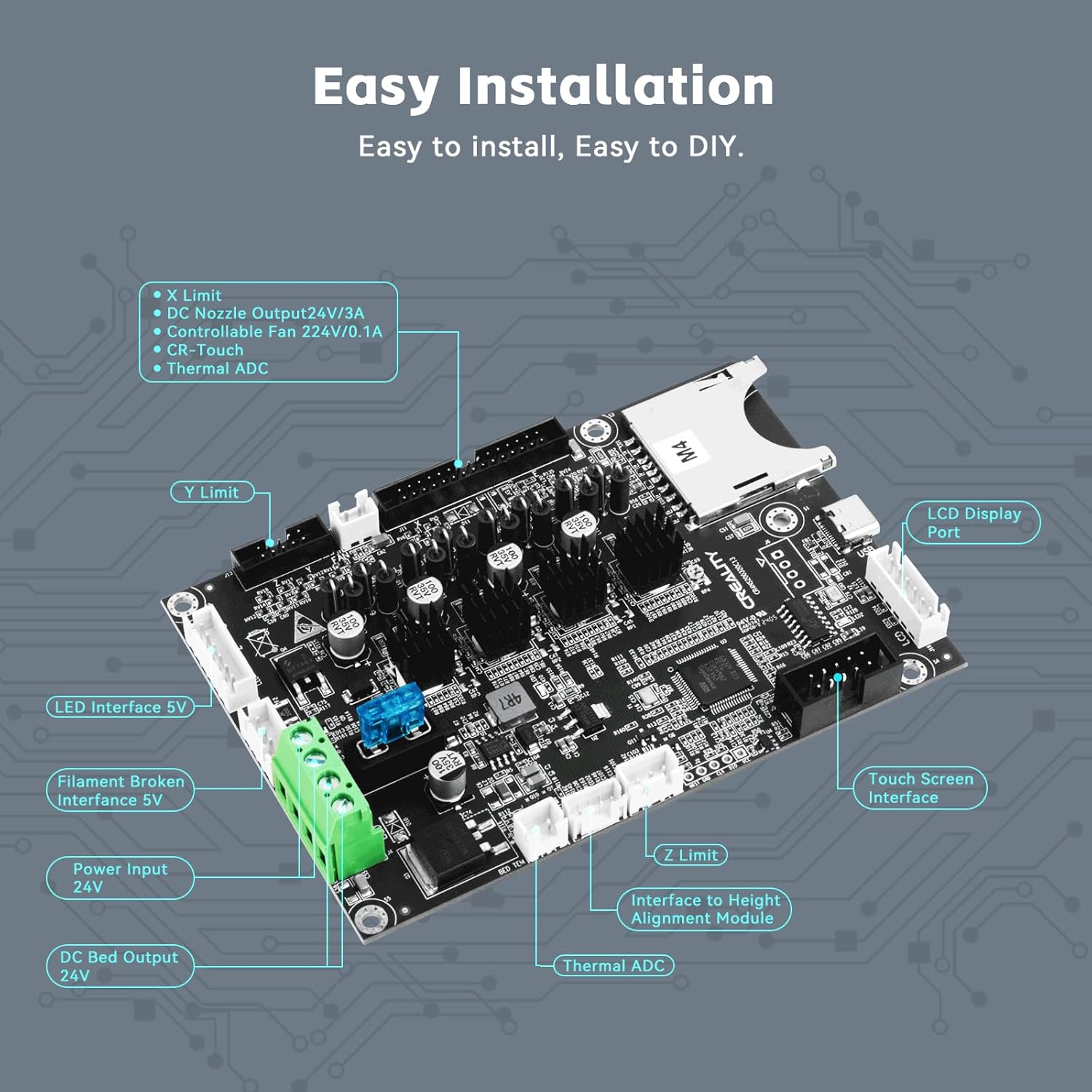 CREALITY Ender 3 V3 SE placa b - 3D Printer Power Supply reseña y precio
