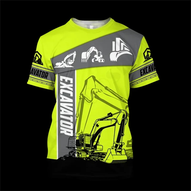 Camiseta de Verano para Hombre - 3D Printing Excavator reseña y precio