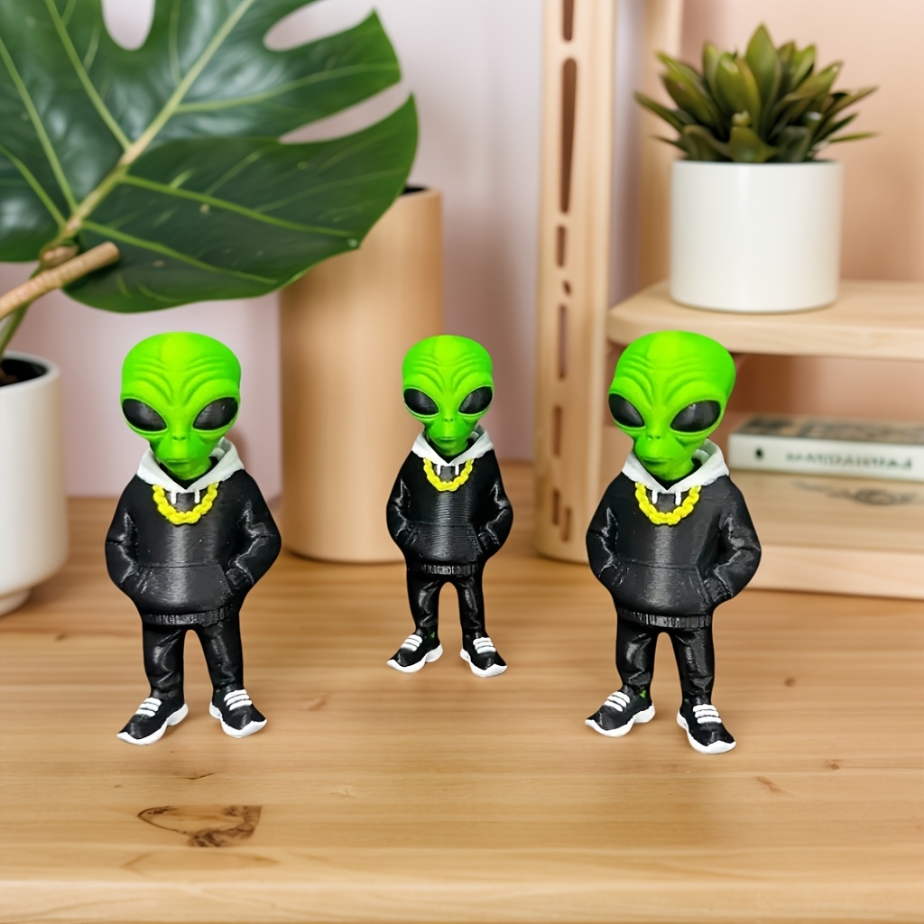 1 figura de alienígena verde c - 3D Printing Drawing reseña y precio