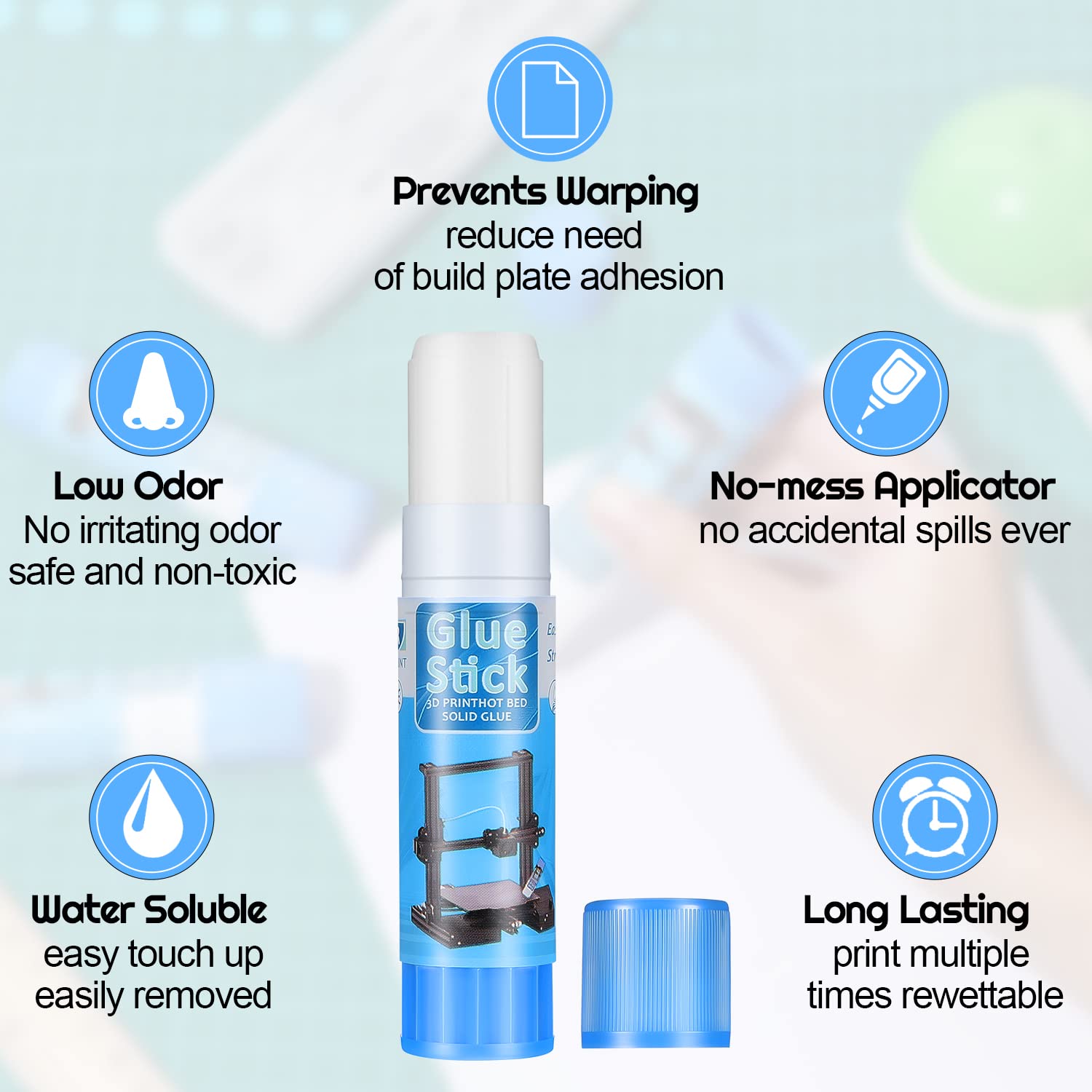 Barra de Pegamento para Impres - 3D Printing Glue Stick reseña y precio